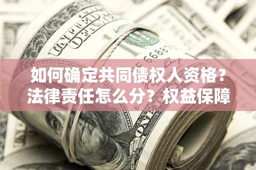 北京如何确定共同债权人资格？法律责任怎么分？权益保障技巧揭秘！