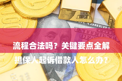 北京

担保人起诉借款人怎么办？流程合法吗？关键要点全解析