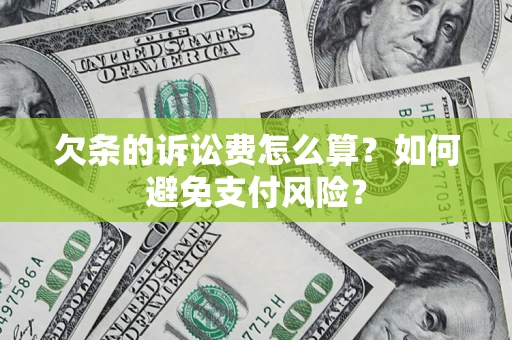 北京欠条的诉讼费怎么算？如何避免支付风险？