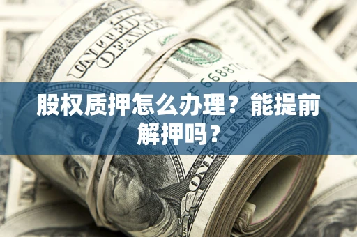 北京股权质押怎么办理？能提前解押吗？